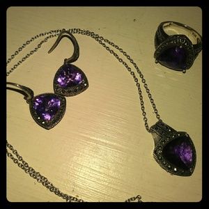 Amethyst and marqasite